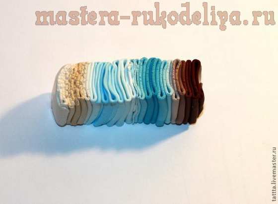Мастер-класс по лепке из полимерной глины: Частый шеврон с переходом цвета