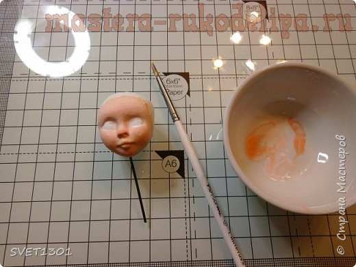 Мастер-класс по лепке из полимерной глины: Голова для ватной игрушки