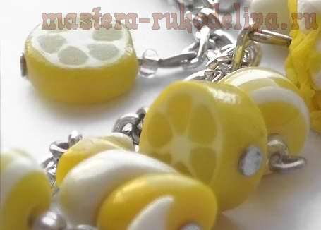 Мастер-класс: Лимонные дольки из полимерной пластики16