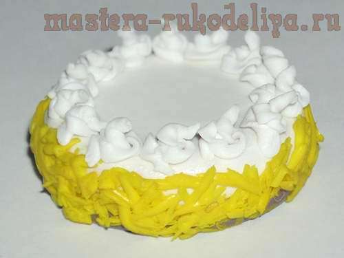 Мастер-класс: Лимонный тортик из полимерного пластика22