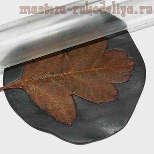 Мастер-класс: Листья из полимерного пластика3