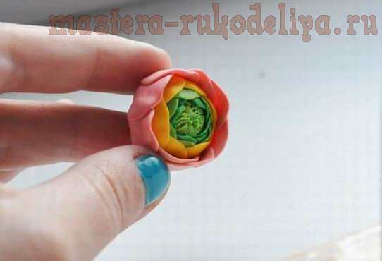 Мастер-класс по лепке из полимерной глины: Цветок Ранункулюса 