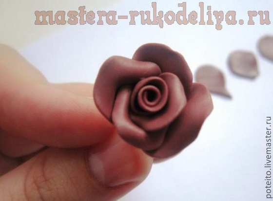 Мастер-класс по лепке из полимерной глины: Роза из пластики