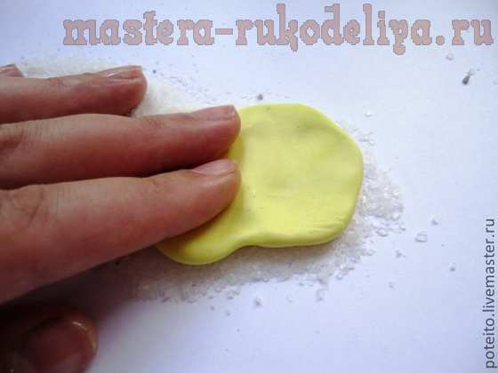 Мастер-класс по лепке из полимерной глины: Сыр. Соляной способ