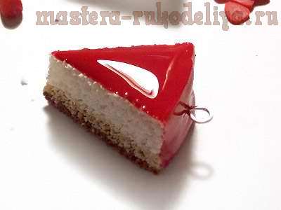 Мастер-класс:Торт с ежевикой из полимерной глины