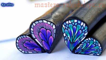 Видео мастер-класс по лепке из полимерной глины: Трость Крыло бабочки