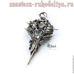 Мастер-класс по технике Wire Wrap: Фэнтези-кулон из нейзильбера