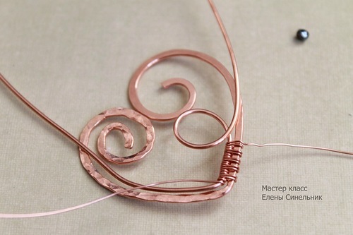 Как делать украшения из проволоки в технике wire wrap. Кулон Сердце