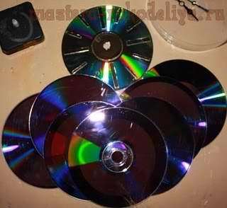 Мастер-класс: Часики из старых дисков
