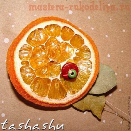Мастер-класс по декорированию: Апельсиновый декор для елки