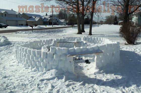 Мастер-класс: Зефирная снежная крепость
