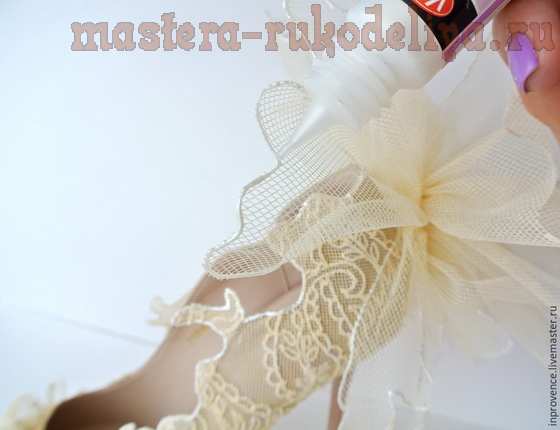 Мастер-класс по декорированию: Декор свадебных туфелек