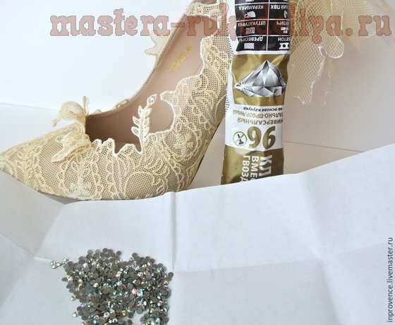 Мастер-класс по декорированию: Декор свадебных туфелек