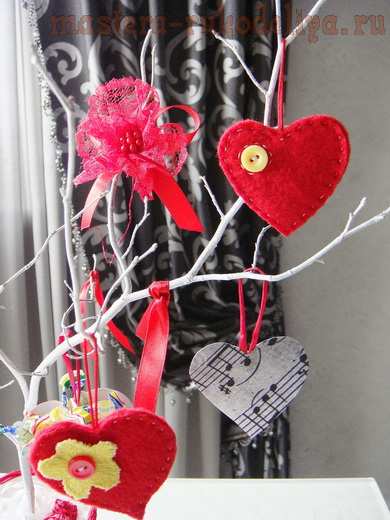 Мастер-класс по декорированию: Дерево-валентинка