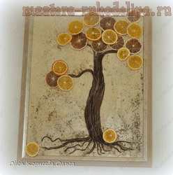 Мастер-класс по декорированию: Панно; Апельсиновое дерево.