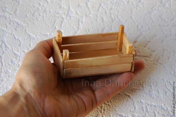 Делаем миниатюрные деревянные ящики для сбора урожая