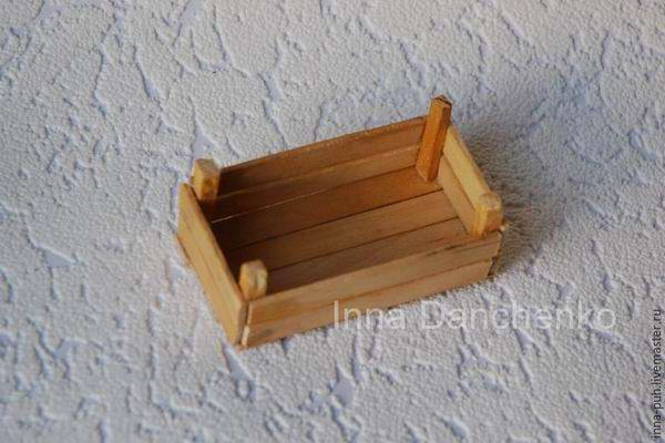 Делаем миниатюрные деревянные ящики для сбора урожая