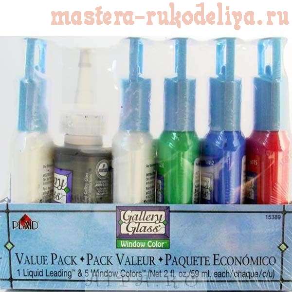 Обзор красок Plaid. Витражная серия