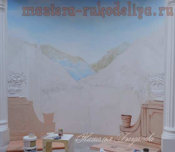 Мастер-класс по росписи в интерьере: Настенная роспись. Объемная декоративная штукатурка