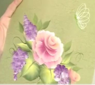 Техника рисования одним мазком: Рисуем розы
