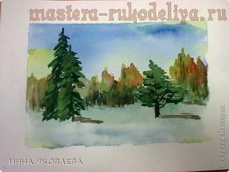 Мастер-класс по рисованию для детей: Осенний пейзаж