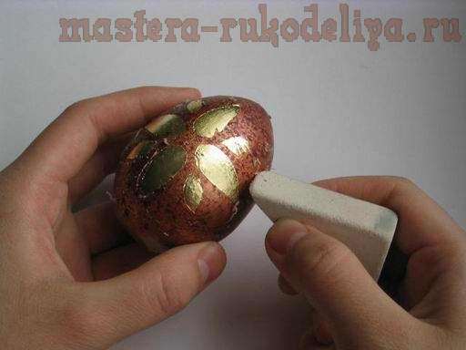 Мастер-класс: Трафарет на резиновом клее - Яйцо