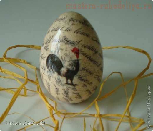 Мастер-класс: Декупаж и декопатч деревянных яиц