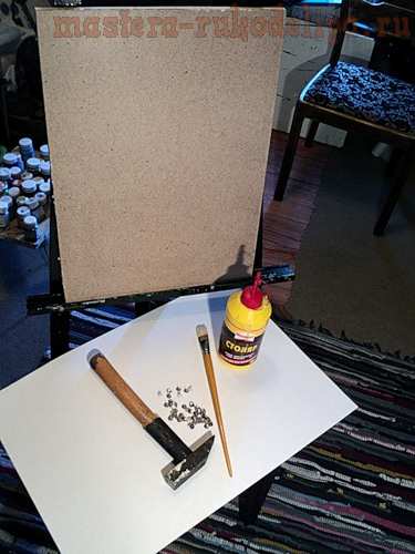 Мастер-класс по росписи: Как натянуть лист бумаги на подрамник