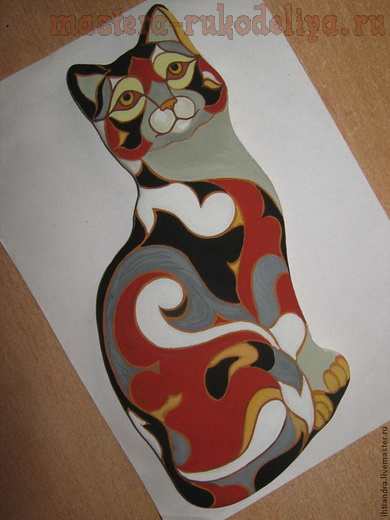 Мастер-класс по росписи: Кошка из солёного теста в стиле De Rosa/Rinconada