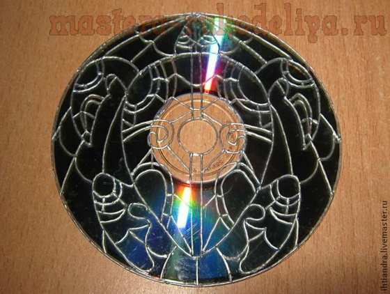 Мастер-класс по витражной росписи: Магнит на диске 
