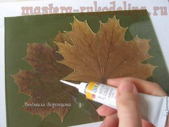 Мастер-класс по точечной росписи Point to point: Панно с осенними листьями