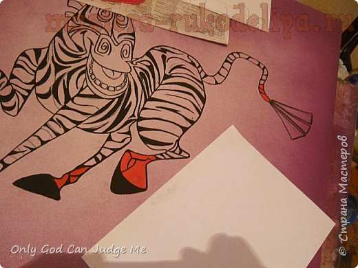 Мастер-класс по рисованию: Веселая зебра
