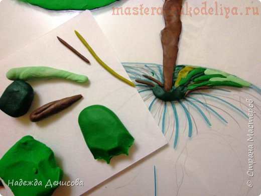 Мастер-класс по рисованию пластилином: Весенние цветы с яблоком