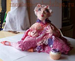 Мастер-класс по шитью игрушек: Кукла "Вязальщица"