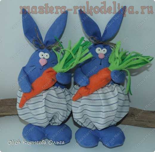 Мастер-класс по шитью игрушек: Пасхальные кролики