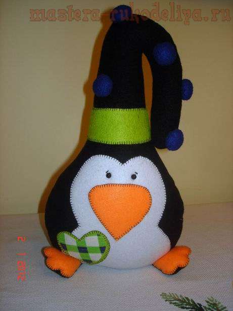 Мастер-класс по шитью игрушки: Пингвин