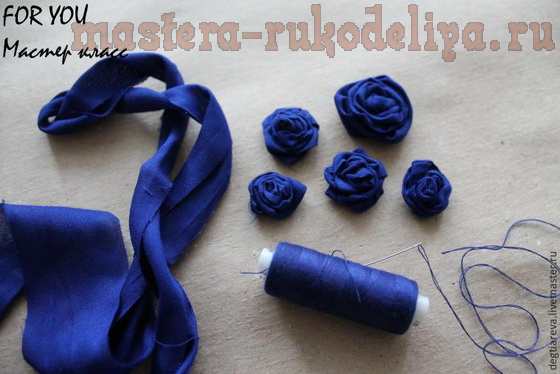 Мастер-класс по шитью: Текстильное колье с розами