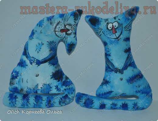 Мастер-класс по шитью игрушек: Текстильные коты