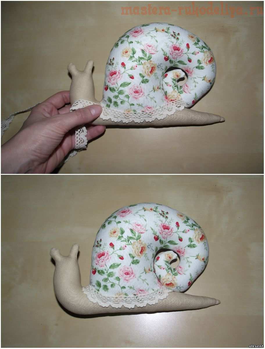 Выкройка улитки