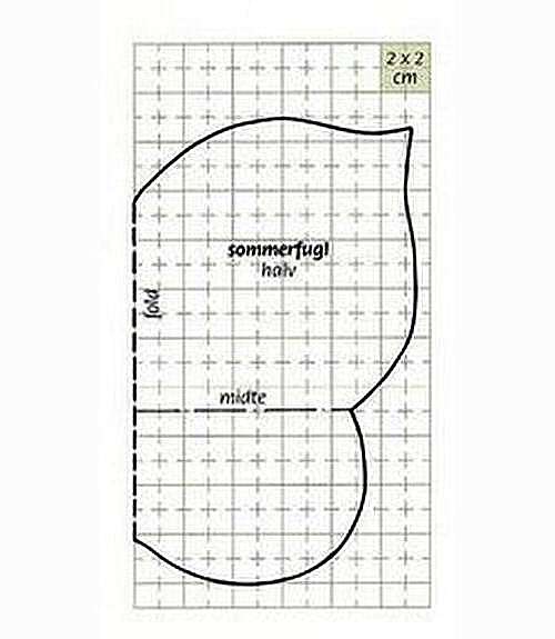 Выкройка для шитья подушки Бабочка