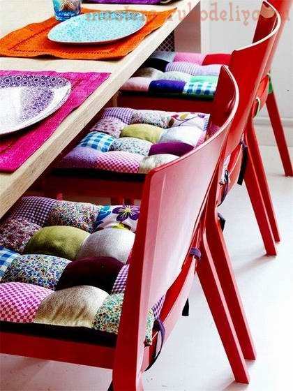 Мастер-класс по шитью: Подушки на стулья своими руками