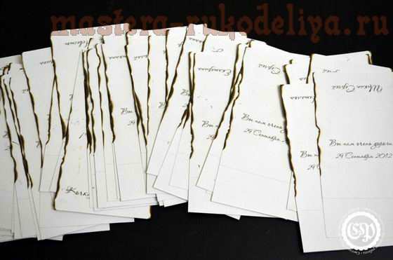 Мастер-класс: Карточки с именами гостей на свадебный стол
