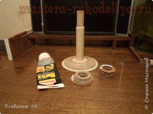 Мастер-класс по лепке из соленого теста: Настольная ваза из картона