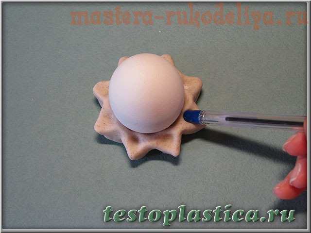 Мастер-класс по лепке из соленого теста: Подставка для вареного яйца