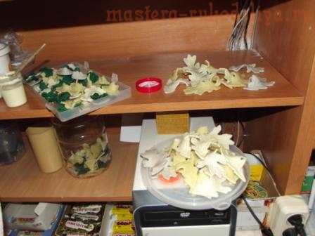 Мастер-класс по лепке из соленого теста: Сундук с листьями
