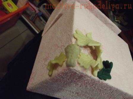 Мастер-класс по лепке из соленого теста: Сундук с листьями