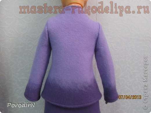 Мастер-класс по мокрому валянию: Одежда для куклы. Пальто