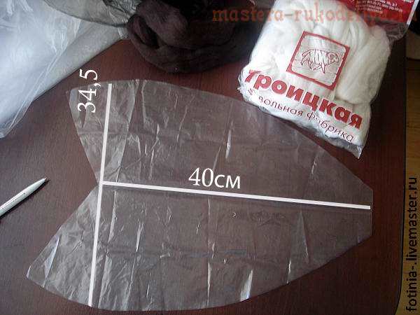 Мастер-класс по мокрому валянию: Шапка для бани валяная Рыбный День