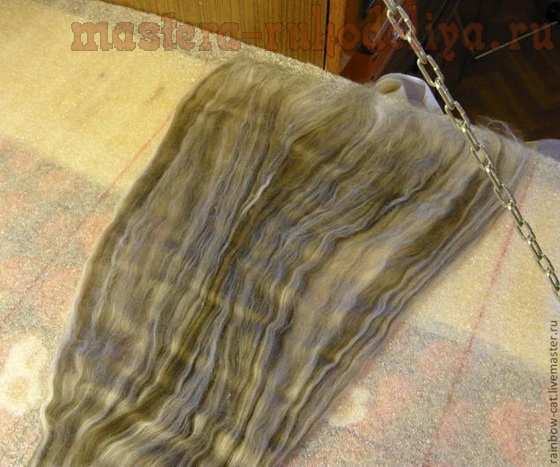 Мастер-класс по мокрому валянию: Тончайший шарф без дырок