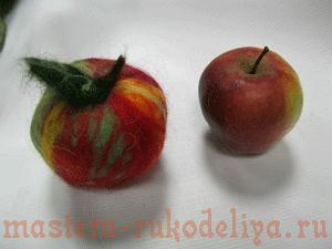 Мастер-класс по валянию: Войлочное яблочко